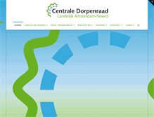Tablet Screenshot of centraledorpenraad.nl